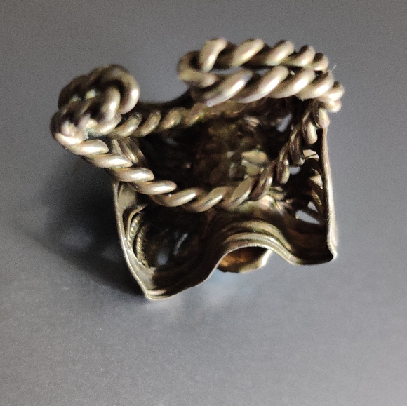 Vintage West Germany Cocktail Ring - Picture 7 of 15